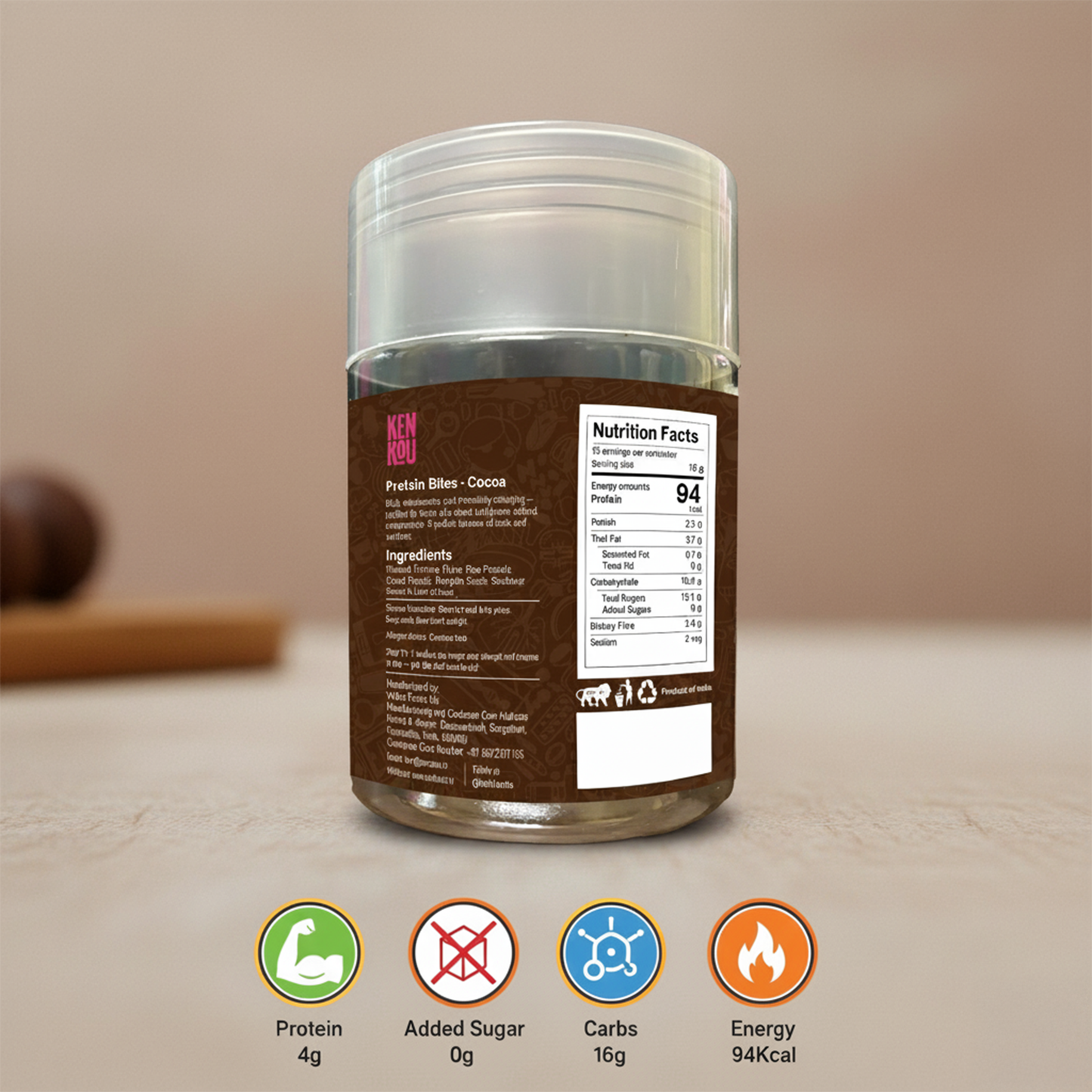 It's Protein Bites - Roasted Gram & Cocoa | 225g