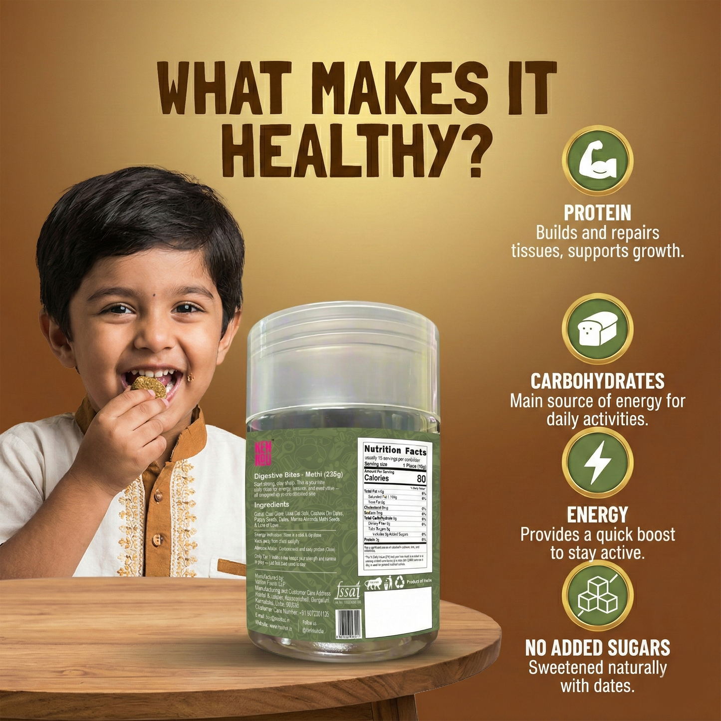 It's Digestive Bites - Methi | 225g